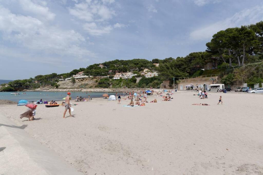 St-Cyr - Studio Avec Balcon, Vue Mer Et Proche Plage Apartamento Saint-Cyr-sur-Mer Exterior foto